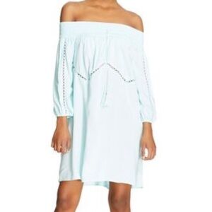 Xhilaration Women’s Mint Green Off The Shoulder Dress Size Medium